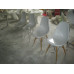 Dsw Reproduction Dining Side Chair Wooden Legs Base, Made In Fiber Glass