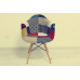 Daw Reproduction Armed Fabric Padded Dining Chair With Arms Wooden Legs Base Daw Reproduction Armed Fabric Padded Dining Chair With Arms Wooden Legs Base