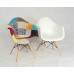 Daw Reproduction Armed Fabric Padded Dining Chair With Arms Wooden Legs Base Daw Reproduction Armed Fabric Padded Dining Chair With Arms Wooden Legs Base