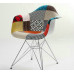 Daw Reproduction Armed Fabric Padded Dining Chair With Arms Wooden Legs Base Daw Reproduction Armed Fabric Padded Dining Chair With Arms Wooden Legs Base