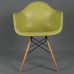 Daw Reproduction Armed Dining Chair With Arms Wooden Legs Base, Made In Plastic Daw Reproduction Armed Dining Chair With Arms Wooden Legs Base, Made In Plastic