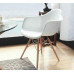 Daw Reproduction Armed Dining Chair With Arms Wooden Legs Base, Made In Fiberglass