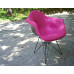 Dar Reproduction Armed Dining Chair Padded With Steel Legs Base Dar Reproduction Armed Dining Chair Padded With Steel Legs Base