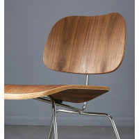 Reproduction LCM Plywood Dining Chair In Rosewood