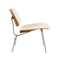 Reproduction LCM Plywood Dining Chair In Italian Leather