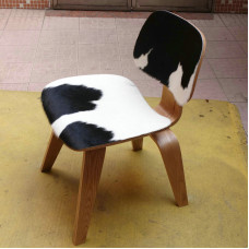 Reproduction DCW Plywood Dining Chair In Cowhide Reproduction DCW Plywood Dining Chair In Cowhide
