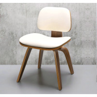 Reproduction DCW Plywood Dining Chair In Fabric