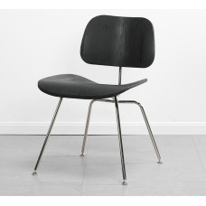 Reproduction DCM Plywood Dining Chair In Black Color Ash Reproduction DCM Plywood Dining Chair In Black Color Ash