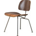 Reproduction DCM Plywood Dining Chair In Walnut