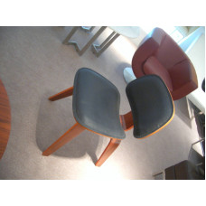 Reproduction LCW Plywood Dining Chair In Italian Leather Reproduction LCW Plywood Dining Chair In Italian Leather