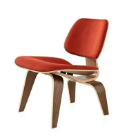 Reproduction LCW Plywood Dining Chair In Fabric