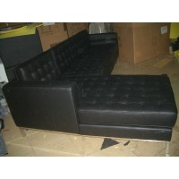 Florence Corner Sofa, Made In Real Calf Leather