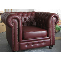 Chesterfield Single Chair,Armchair In Real Calf Leather Chesterfield Single Chair,Armchair In Real Calf Leather