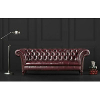 Loveseat Of Chesterfield Tufted Luxury Sofa In Faux Wax Leather Loveseat Of Chesterfield Tufted Luxury Sofa In Faux Wax Leather