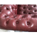 Three Seaters Of Chesterfield Tufted Luxury Sofa In Faux Wax Leather