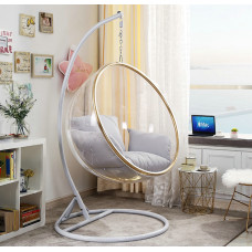 Bubble Chair With Chromed Steel Stand And Chain