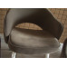 Saarinen Style Executive Chair In Gray Fabric