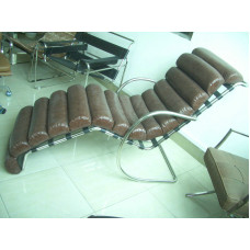 Mies Mr Lounge Chaise Lounge Chair,Style 1, Made In PU Leather Or Fabric