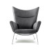 Hans J Wegner Style Wing Chair,Made In Fabric Hans J Wegner Style Wing Chair,Made In Fabric