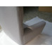 Hans J Wegner Style Wing Chair In Gray Fabric Hans J Wegner Style Wing Chair In Gray Fabric