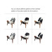 Hans Wegner Style Three Legged Shell Chair In Cowhide Leather