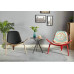 Hans Wegner Style Three Legged Shell Chair In Print Fabric Hans Wegner Style Three Legged Shell Chair In Print Fabric
