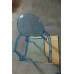 Ghost Chair With Arms In Transparent Blue Color